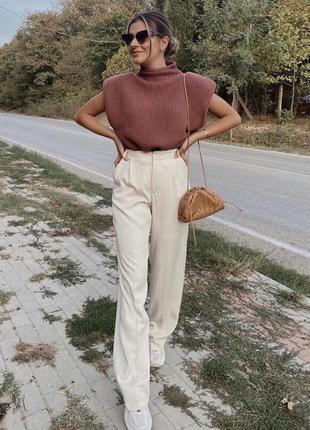 Широкие брюки zara