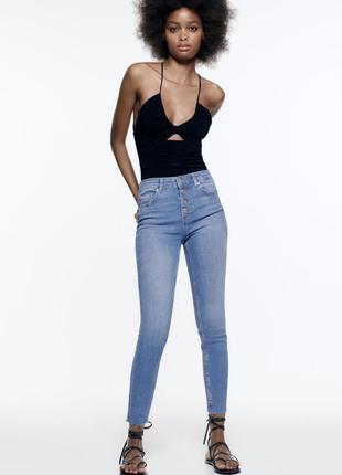 Zara джинси скінні голубого кольору 36, 40 зара оригінал