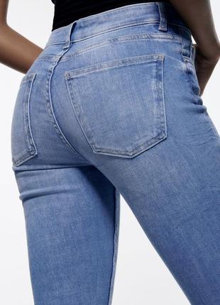 Zara джинси скінні блакитного кольору  40 зара оригінал5 фото