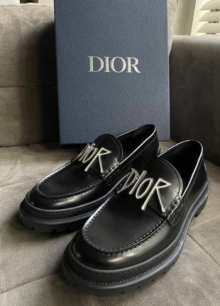 Лоферы dior explorer loafers black