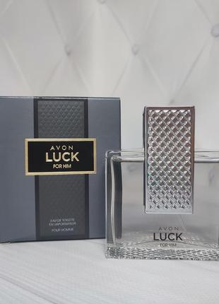 Туалетна вода ейвон avon luck 75мл