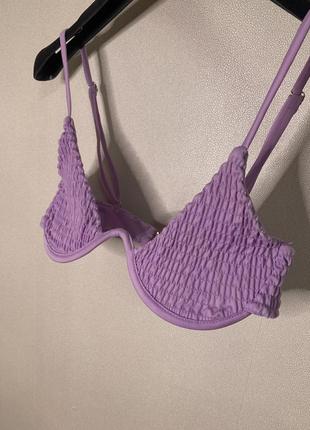 Популятный актуальный верх от купальника сиреневого цвета 💜