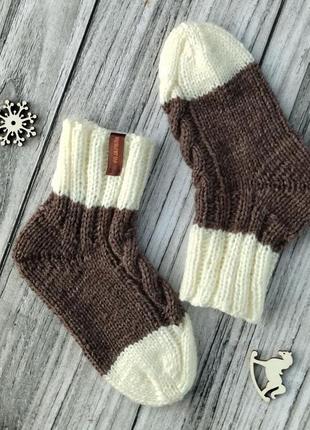 Дитячі вовняні шкарпетки - теплі шкарпетки для дівчинки - шкарпетки на 3-4 роки4 фото