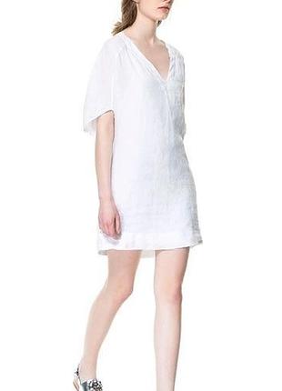 Льняная туника,платье zara