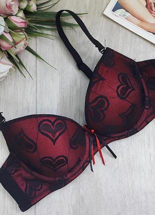 Бюст в сердечки 75 б пуш ап ancona