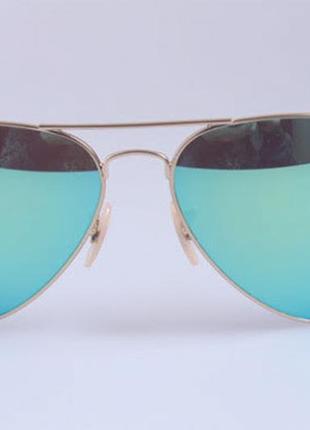 Женские солнцезащитные очки в стиле ray ban aviator large metal 112/19 lux