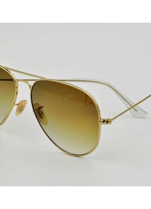 Мужские солнцезащитные очки в стиле ray ban aviator 3026 gradient lux