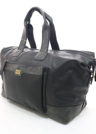 Мужская вместительная дорожная сумка david jones (580) черная2 фото