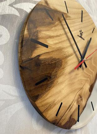 Настінний годинник starwood акація з прозорою епоксидною смолою (sw045/4)3 фото