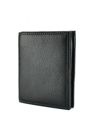 Функціональний затиск для грошей leather collection (390) black
