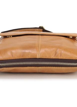 Чоловіча шкіряна сумка планшетка leather collection (372) коричнева6 фото