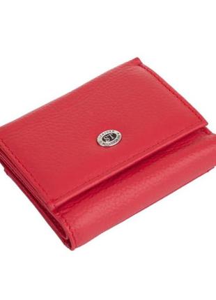 Недорогий жіночий шкіряний гаманець (4401) червоний