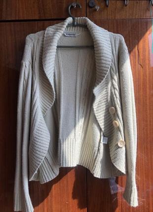 Кардиган реглан кофта шерсть джемпер накидка