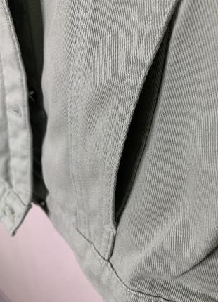 Мятный зелёный пиджак джинсовый quzu 💚6 фото