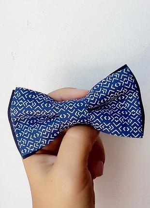 Метелик яскраво-синій узор дитячий/ галстук-бабочка синий детский