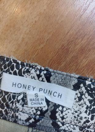 Спідниця жіноча стильна єко шкіра рептилія honey punch4 фото