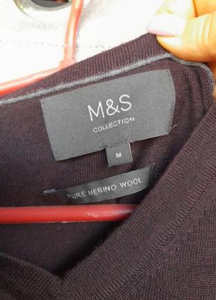 Пуловер чоловічий шерстяний m&s3 фото