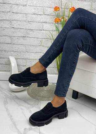 Женские черные туфли5 фото