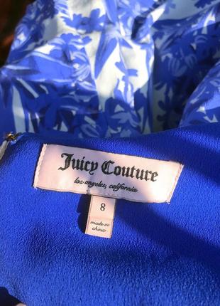 Яркое голубое платье juicy couture10 фото