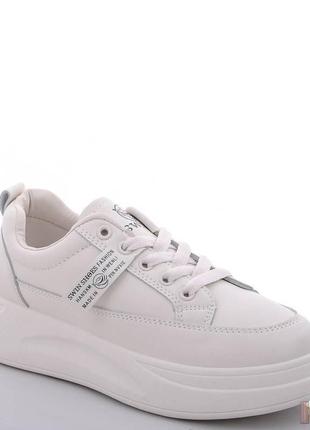 Кросівки білі на високій підошві для дівчинки-підлітка (36 розмір) jong-golf 2125000785592