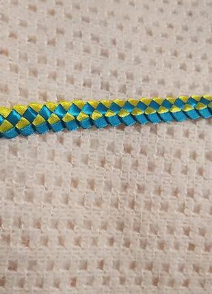 Браслет патріотичний блакитно-жовтий