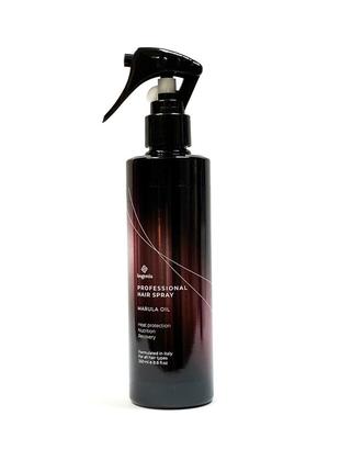 Професійний термозахисний спрей для волосся з олією марули bogenia professional hair spray к. 10458