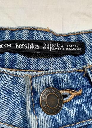 Шорти джинсові висока посадка bershka 34 розмір3 фото