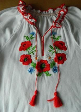 Вишиванка для дівчинки 4-6 років. 4
