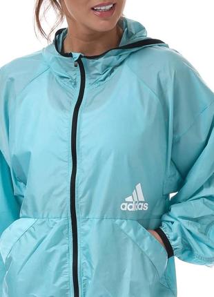 Вітровка adidas x zoe saldana hooded windbreaker оригінал ветровка3 фото