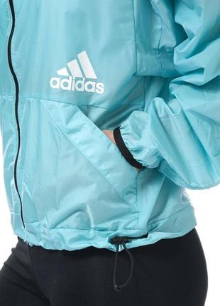 Вітровка adidas x zoe saldana hooded windbreaker оригінал ветровка6 фото