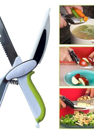 Багатофункціональний ніж-ножиці samrt cutter 6 в 12 фото