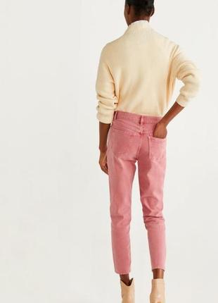Рожеві джинсы мом mng 34