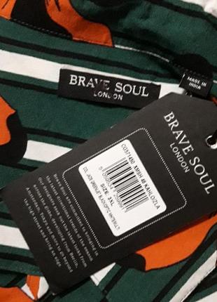 Брендова нова стильна 100% віскоза сорочка р.3xl. від brave soul