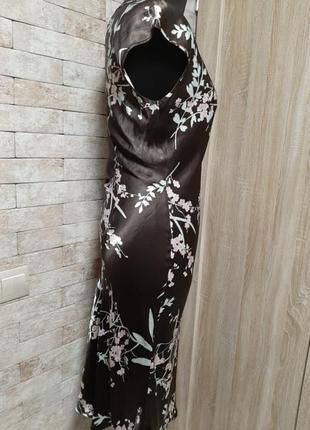 Красивое сатиновое  платье 👗4 фото