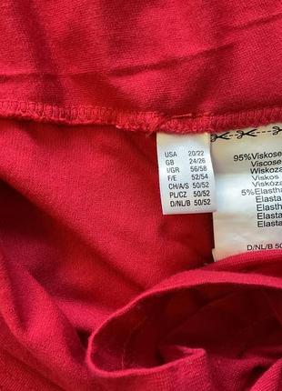 Віскозна червона фірмова блузка /20-22/brend ulla popken3 фото