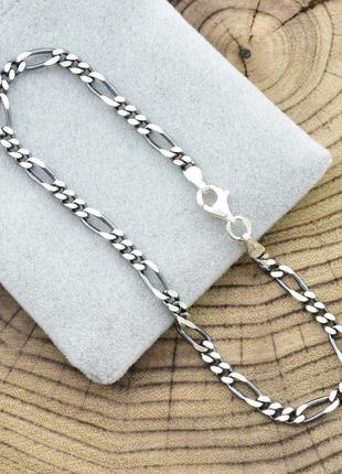 Мужской серебряный металлический браслет, цепочка цепь на руку, стальной из нержавеющей стали4 фото