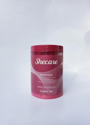 Восстанавливающая маска для волос inebrya ice cream shecare reconstructor mask2 фото