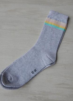 Шкарпетки жіночі esmara 35-38 сірі зі смужками