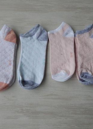 Набір 4 пари шкарпеток коротких esmara світлі1 фото