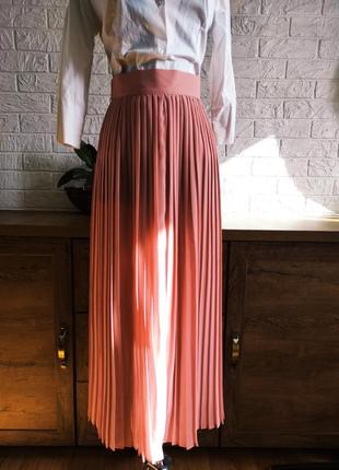 Спідниця спідниця міді пліссе рожева,m&s ,38,10,m,s