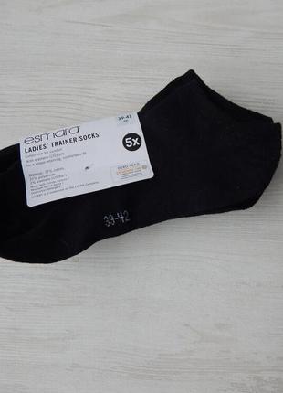 Набір 5 пар шкарпеток коротких esmara чорні 39-422 фото