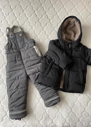 Зимовий, пуховий костюм, zara 104 см