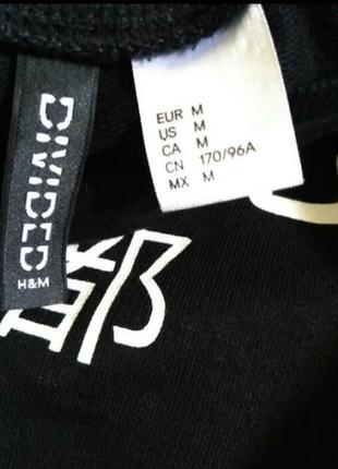 Черный укороченный свитшот divided (h&m), кроп, толстовка, размер м3 фото
