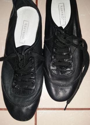 Шкіряні кросовки-туфлі navyboot