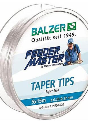 Волосінь balzer taper tips 5*15м 0.20-0.32 мм