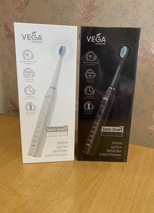 Зубна щітка електрична vega (вега) на 5 режимів очищення модель vt-600w біла та чорна - основні параметри