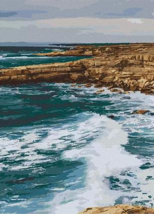 Картина за номерами. art craft "узбережжя пафос. кіпр" 40 * 50 см 10531-ac топ