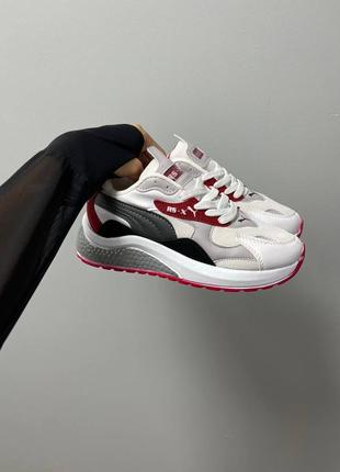 Кросівки puma rs-x 'white red'6 фото