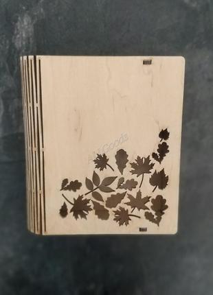Шкатулка маленькая книга деревянная1 фото