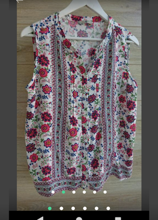 Вишиванка блуза туніка tu 100% віскоза розмір 14-16